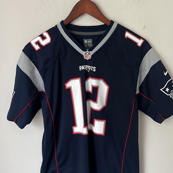 Nike Tom Brady New England Patriots NFL football jersey, size youth large # - Picture 2 of 7